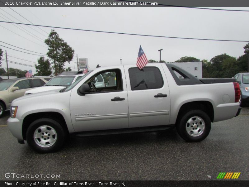 Sheer Silver Metallic / Dark Cashmere/Light Cashmere 2010 Chevrolet Avalanche LS