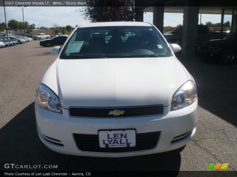 White / Ebony Black 2007 Chevrolet Impala LT