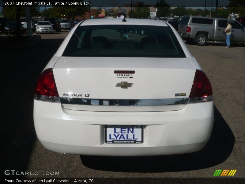 White / Ebony Black 2007 Chevrolet Impala LT