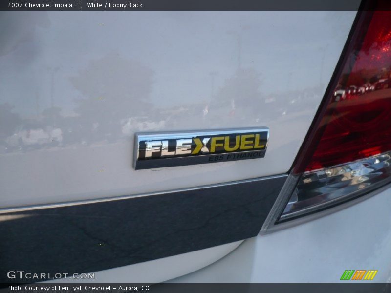 White / Ebony Black 2007 Chevrolet Impala LT