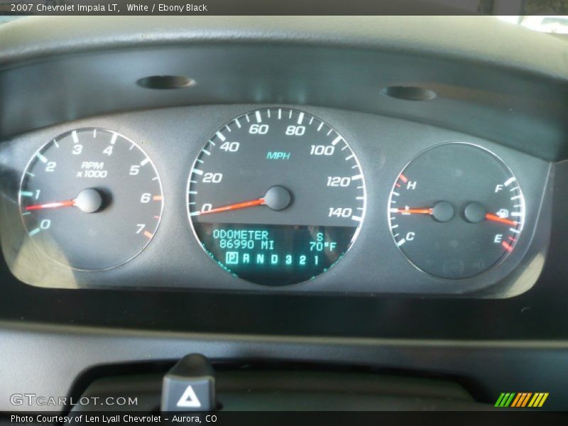 White / Ebony Black 2007 Chevrolet Impala LT