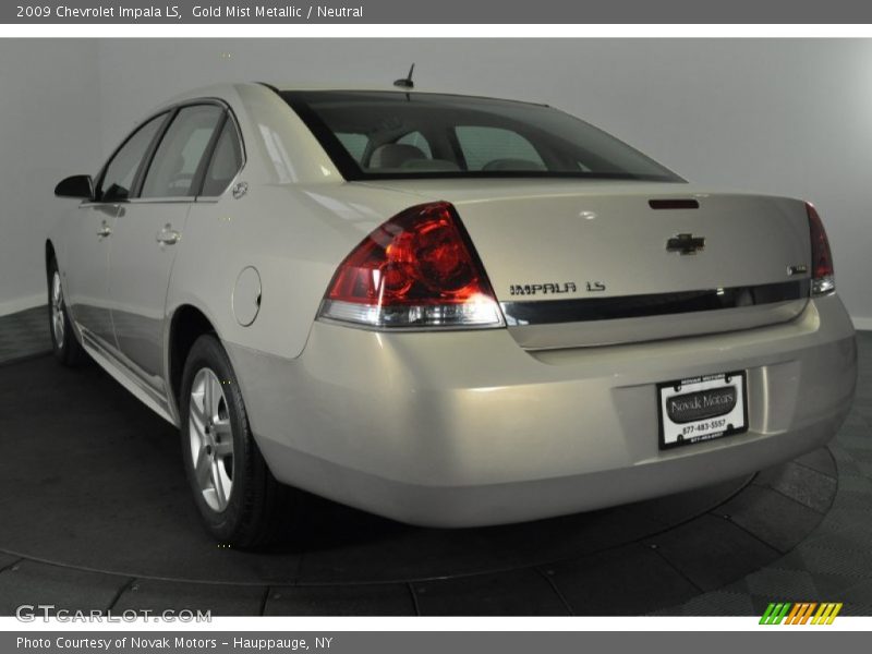 Gold Mist Metallic / Neutral 2009 Chevrolet Impala LS