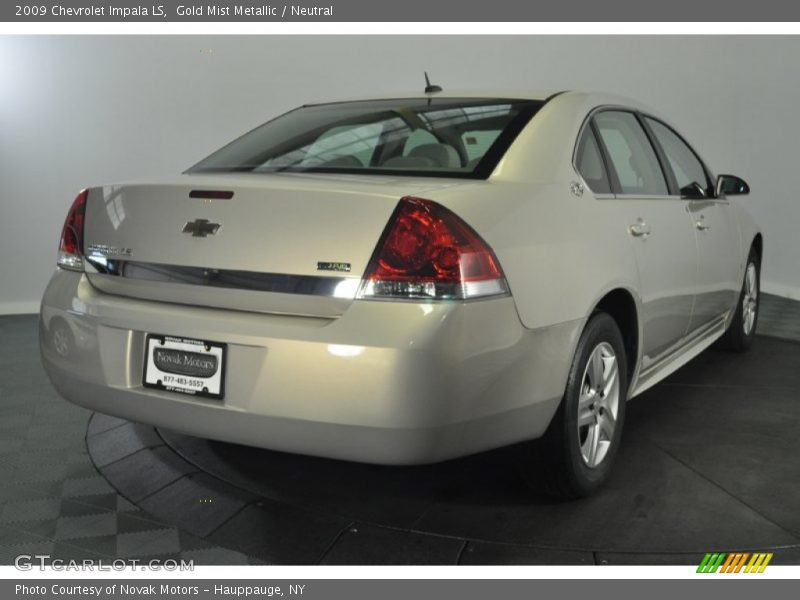 Gold Mist Metallic / Neutral 2009 Chevrolet Impala LS