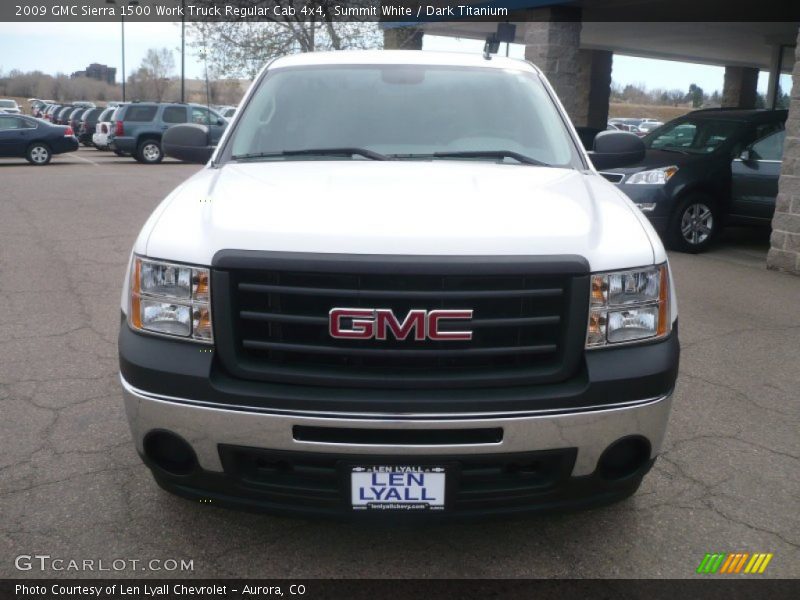 Summit White / Dark Titanium 2009 GMC Sierra 1500 Work Truck Regular Cab 4x4