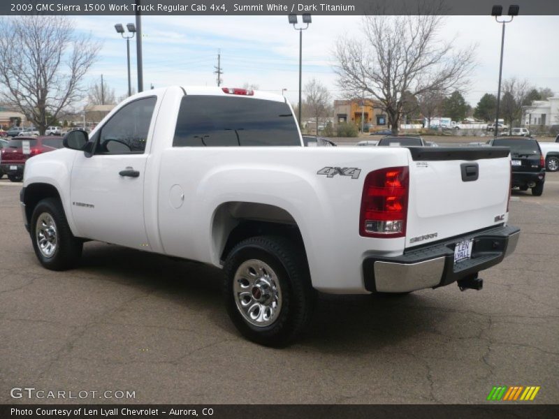 Summit White / Dark Titanium 2009 GMC Sierra 1500 Work Truck Regular Cab 4x4