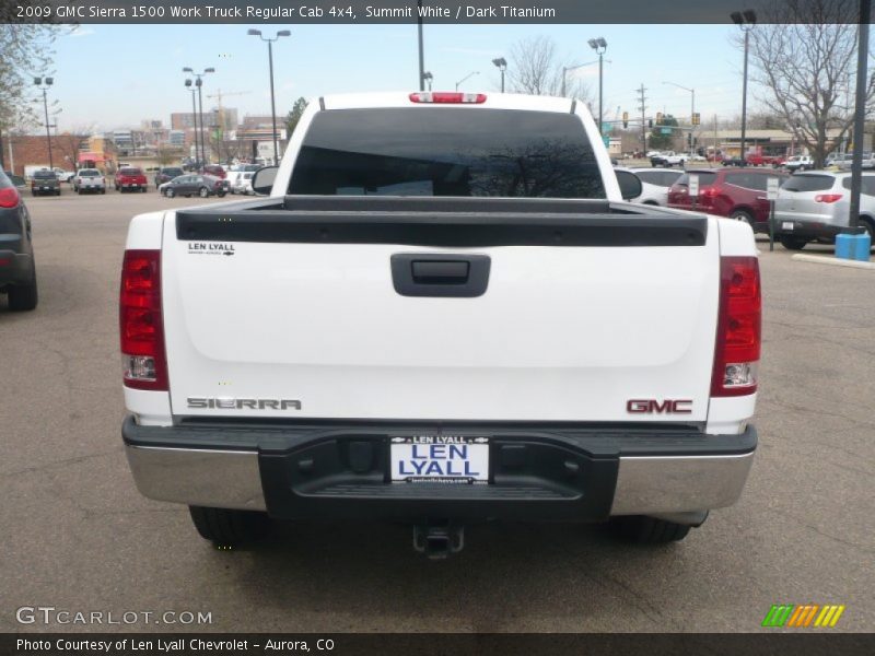 Summit White / Dark Titanium 2009 GMC Sierra 1500 Work Truck Regular Cab 4x4