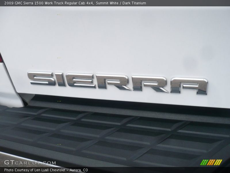Summit White / Dark Titanium 2009 GMC Sierra 1500 Work Truck Regular Cab 4x4