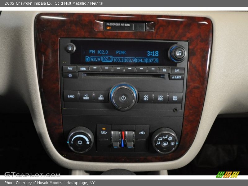 Gold Mist Metallic / Neutral 2009 Chevrolet Impala LS