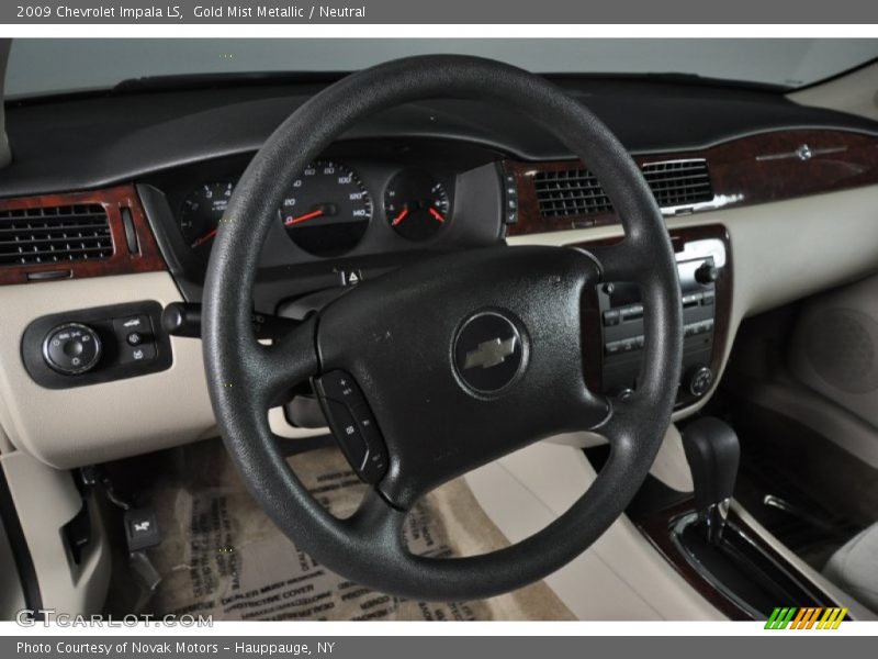 Gold Mist Metallic / Neutral 2009 Chevrolet Impala LS