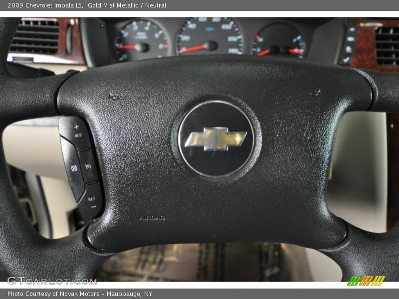 Gold Mist Metallic / Neutral 2009 Chevrolet Impala LS