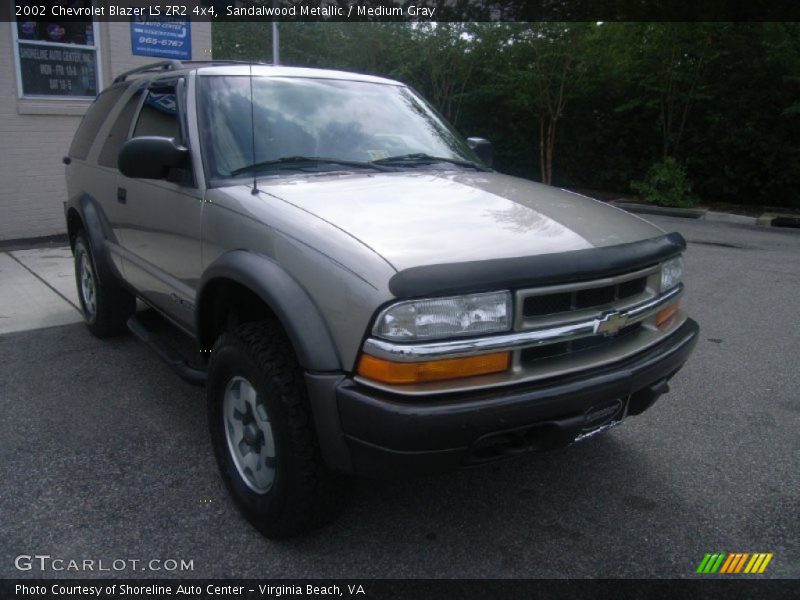 Sandalwood Metallic / Medium Gray 2002 Chevrolet Blazer LS ZR2 4x4