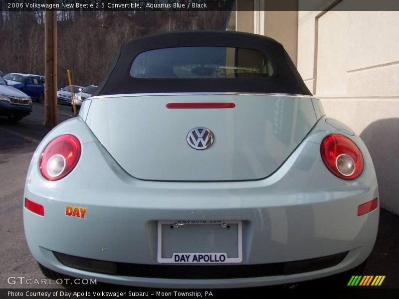 Aquarius Blue / Black 2006 Volkswagen New Beetle 2.5 Convertible