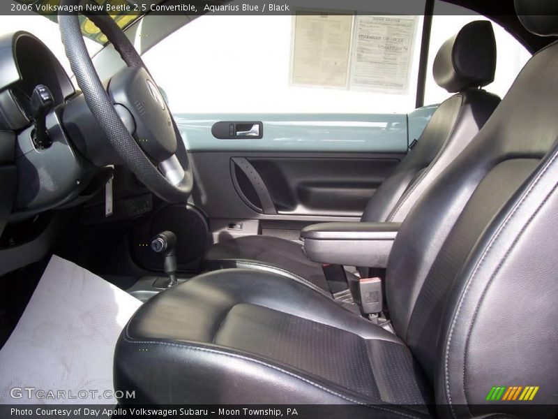Aquarius Blue / Black 2006 Volkswagen New Beetle 2.5 Convertible