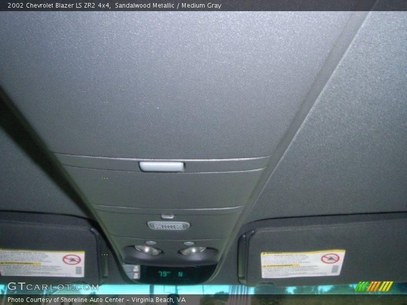Sandalwood Metallic / Medium Gray 2002 Chevrolet Blazer LS ZR2 4x4