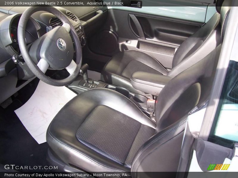 Aquarius Blue / Black 2006 Volkswagen New Beetle 2.5 Convertible