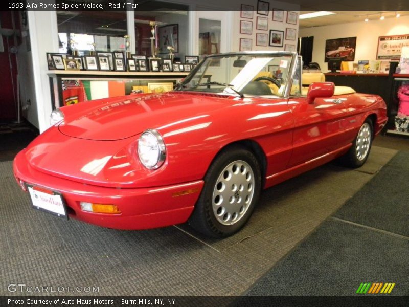 Red / Tan 1993 Alfa Romeo Spider Veloce