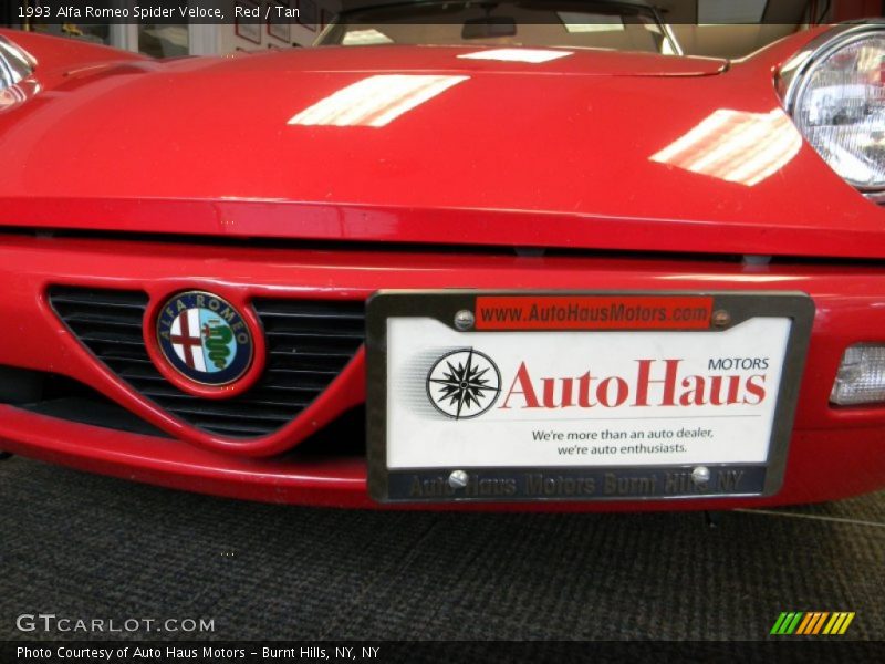 Red / Tan 1993 Alfa Romeo Spider Veloce