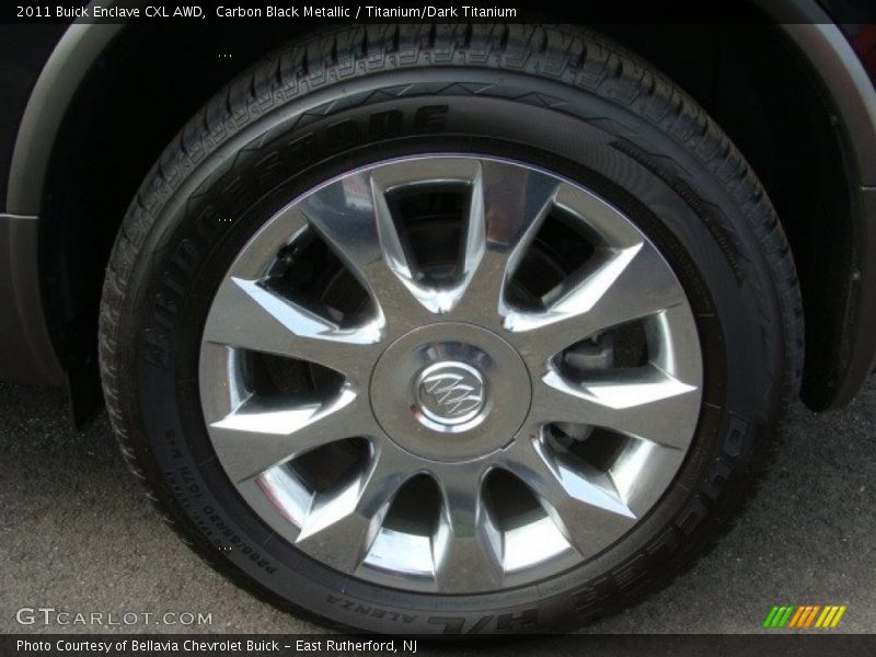 Carbon Black Metallic / Titanium/Dark Titanium 2011 Buick Enclave CXL AWD