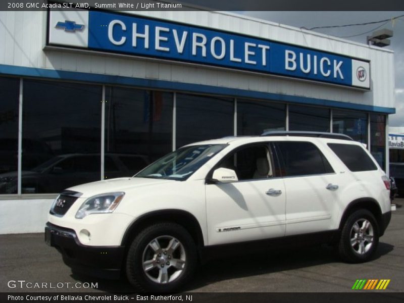 Summit White / Light Titanium 2008 GMC Acadia SLT AWD