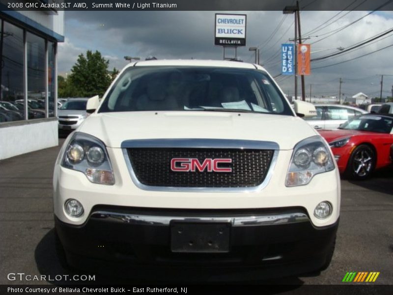 Summit White / Light Titanium 2008 GMC Acadia SLT AWD