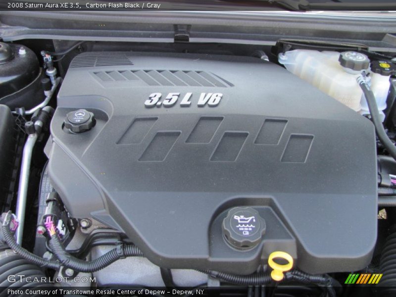 Carbon Flash Black / Gray 2008 Saturn Aura XE 3.5