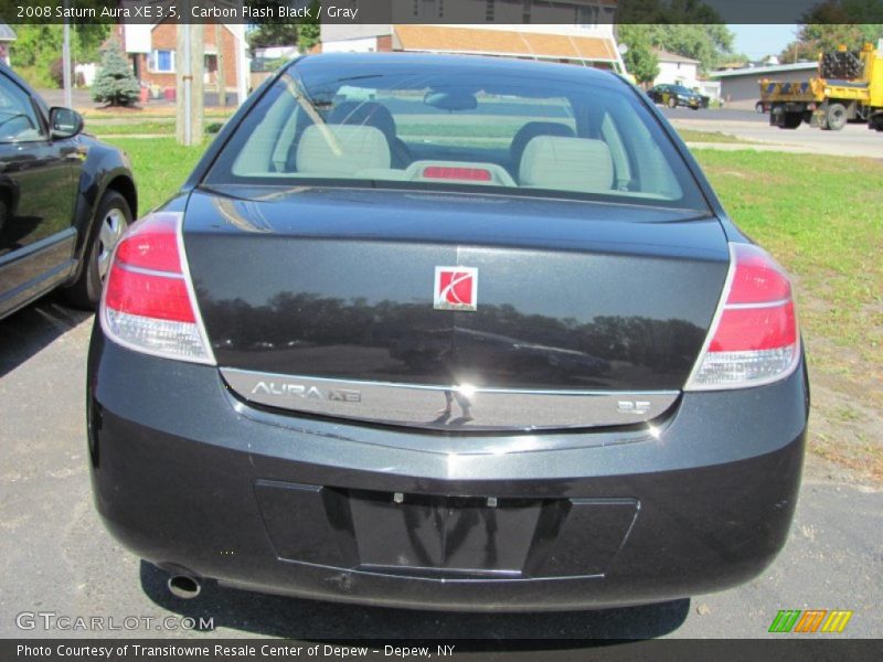 Carbon Flash Black / Gray 2008 Saturn Aura XE 3.5