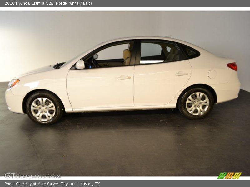 Nordic White / Beige 2010 Hyundai Elantra GLS