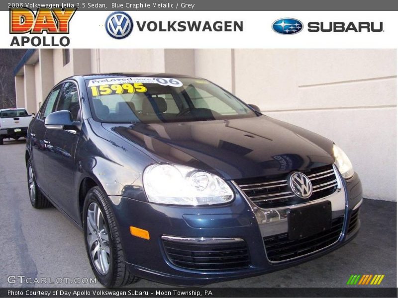 Blue Graphite Metallic / Grey 2006 Volkswagen Jetta 2.5 Sedan