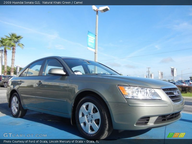 Natural Khaki Green / Camel 2009 Hyundai Sonata GLS