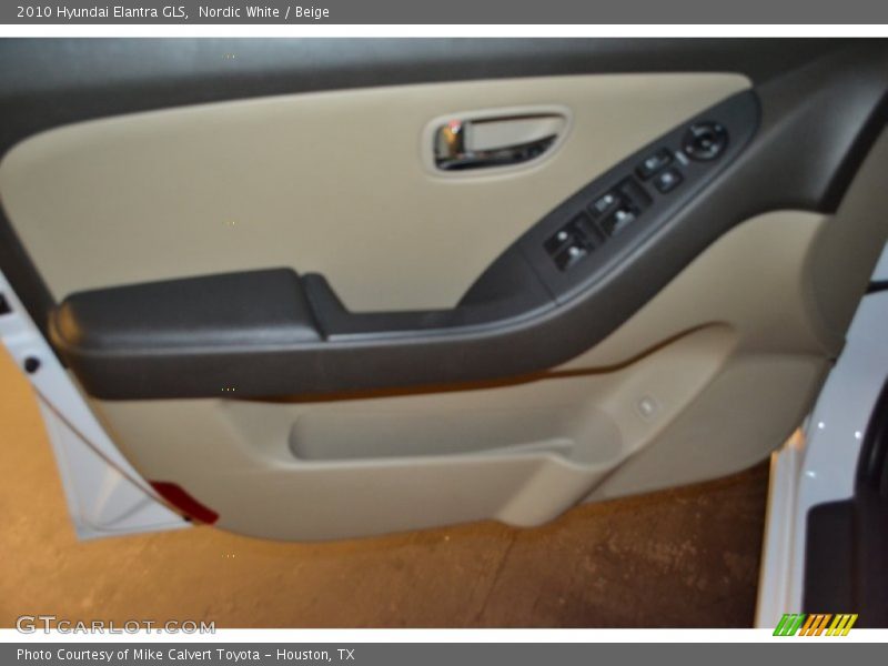 Nordic White / Beige 2010 Hyundai Elantra GLS