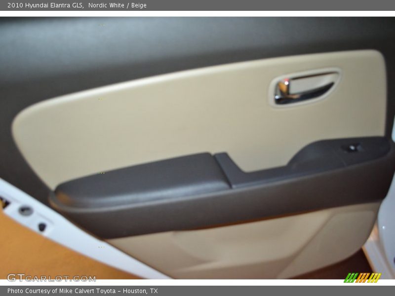 Nordic White / Beige 2010 Hyundai Elantra GLS