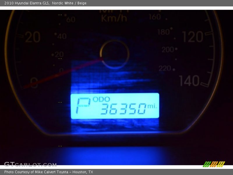 Nordic White / Beige 2010 Hyundai Elantra GLS