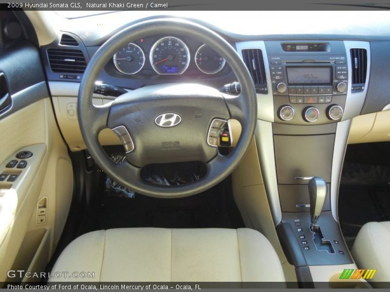 Natural Khaki Green / Camel 2009 Hyundai Sonata GLS