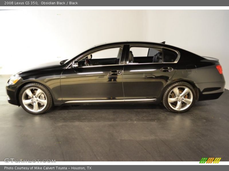 Obsidian Black / Black 2008 Lexus GS 350