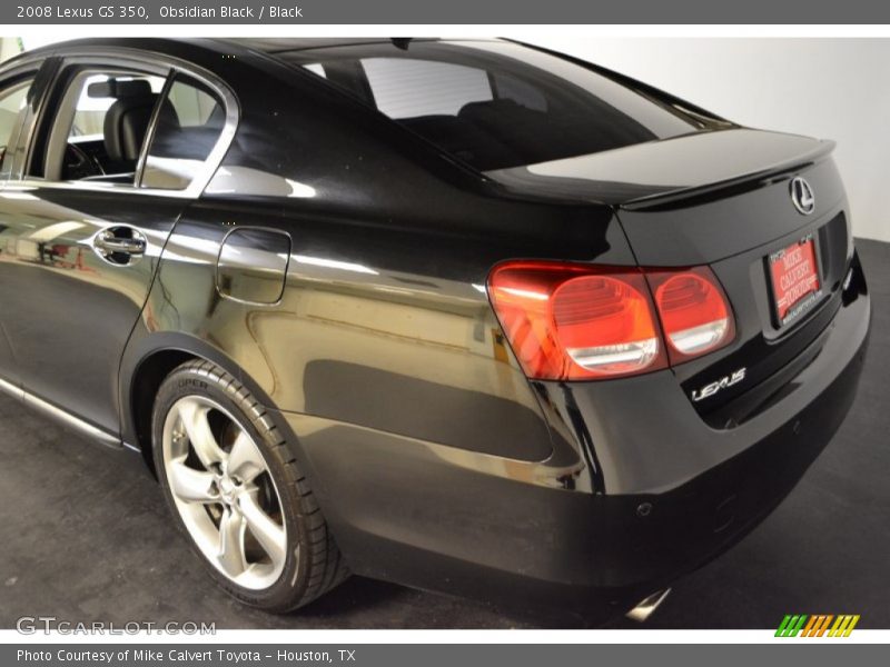 Obsidian Black / Black 2008 Lexus GS 350