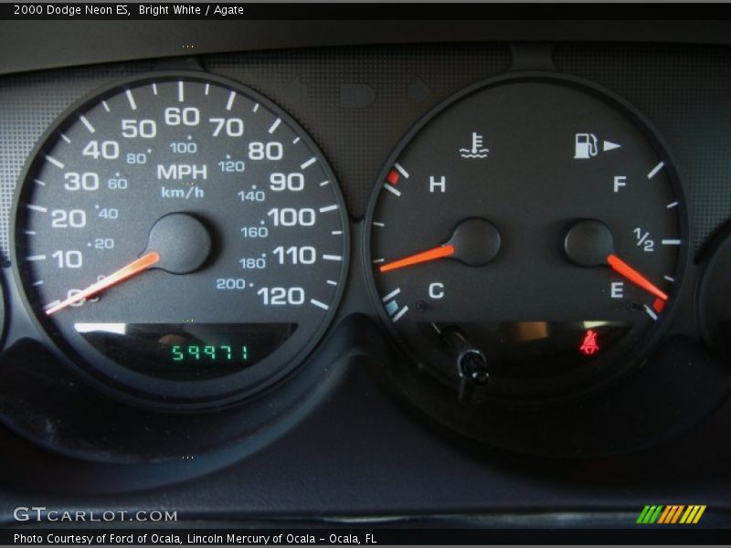 Bright White / Agate 2000 Dodge Neon ES