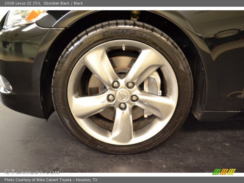 Obsidian Black / Black 2008 Lexus GS 350