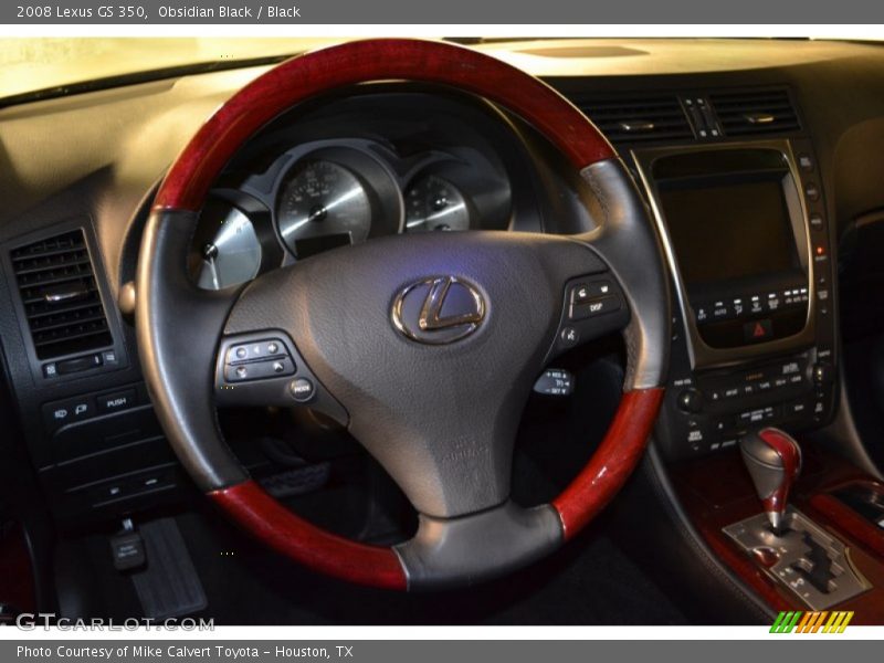 Obsidian Black / Black 2008 Lexus GS 350