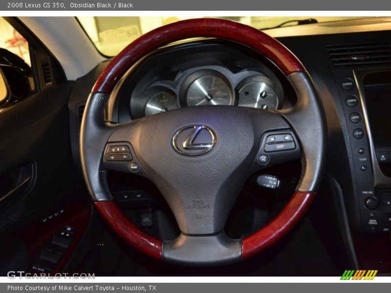 Obsidian Black / Black 2008 Lexus GS 350