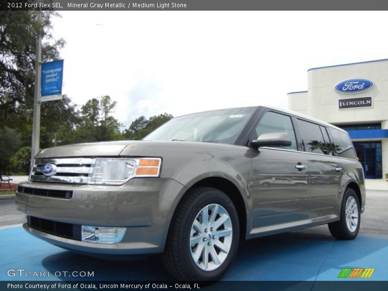 Mineral Gray Metallic / Medium Light Stone 2012 Ford Flex SEL