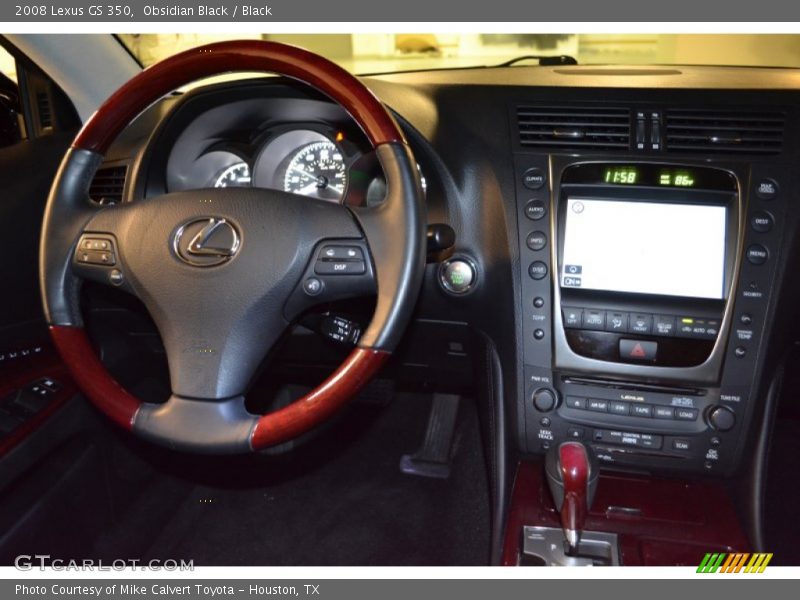 Obsidian Black / Black 2008 Lexus GS 350