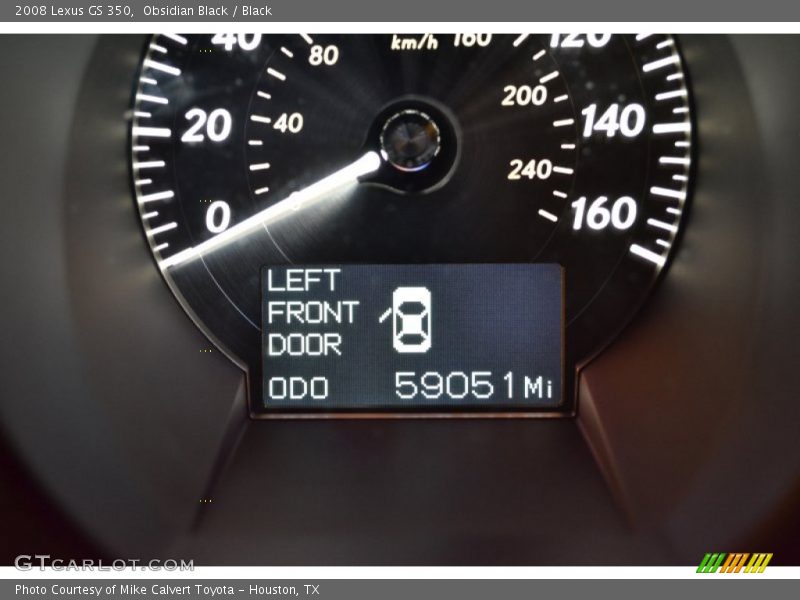 Obsidian Black / Black 2008 Lexus GS 350