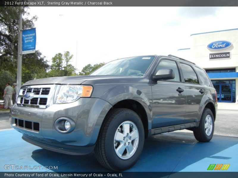 Sterling Gray Metallic / Charcoal Black 2012 Ford Escape XLT
