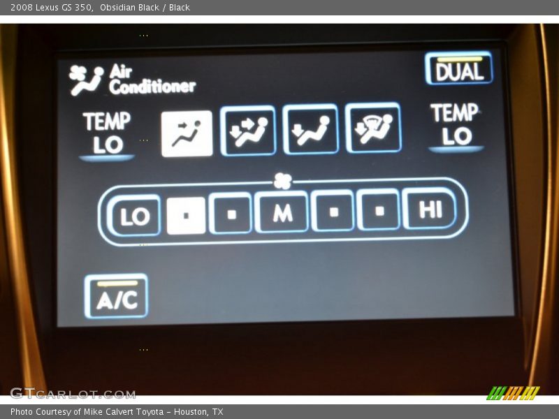 Obsidian Black / Black 2008 Lexus GS 350
