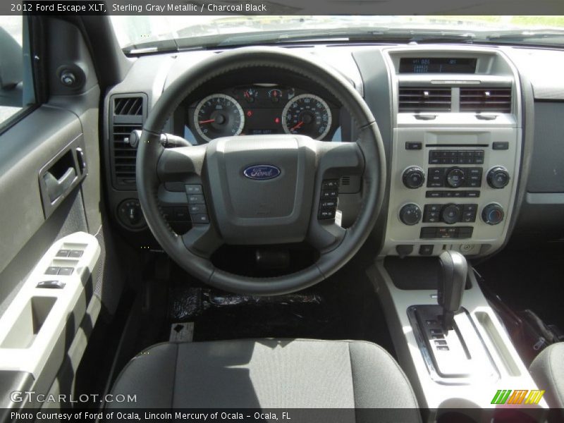 Sterling Gray Metallic / Charcoal Black 2012 Ford Escape XLT
