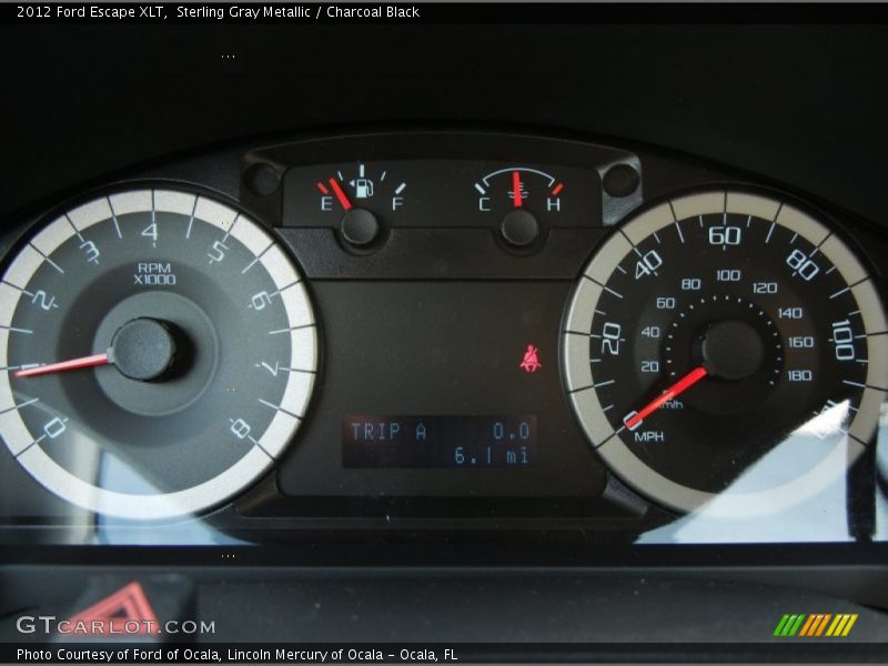 Sterling Gray Metallic / Charcoal Black 2012 Ford Escape XLT
