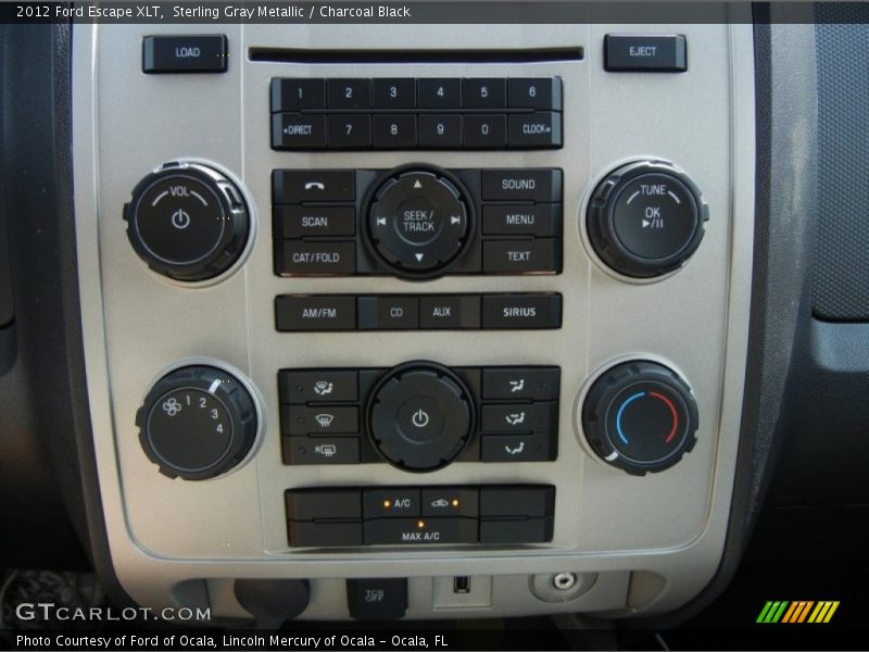Sterling Gray Metallic / Charcoal Black 2012 Ford Escape XLT