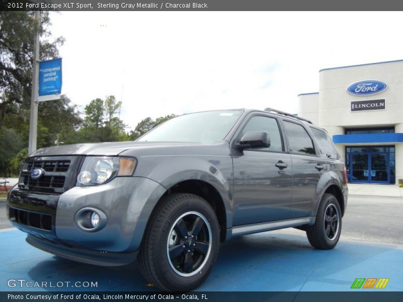 Sterling Gray Metallic / Charcoal Black 2012 Ford Escape XLT Sport
