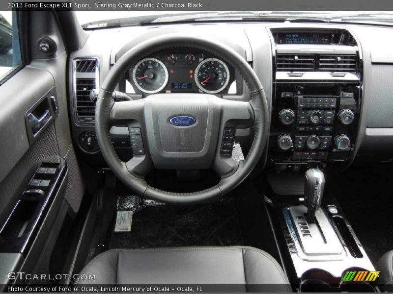 Sterling Gray Metallic / Charcoal Black 2012 Ford Escape XLT Sport