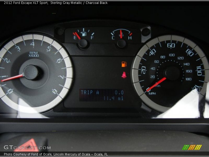 Sterling Gray Metallic / Charcoal Black 2012 Ford Escape XLT Sport